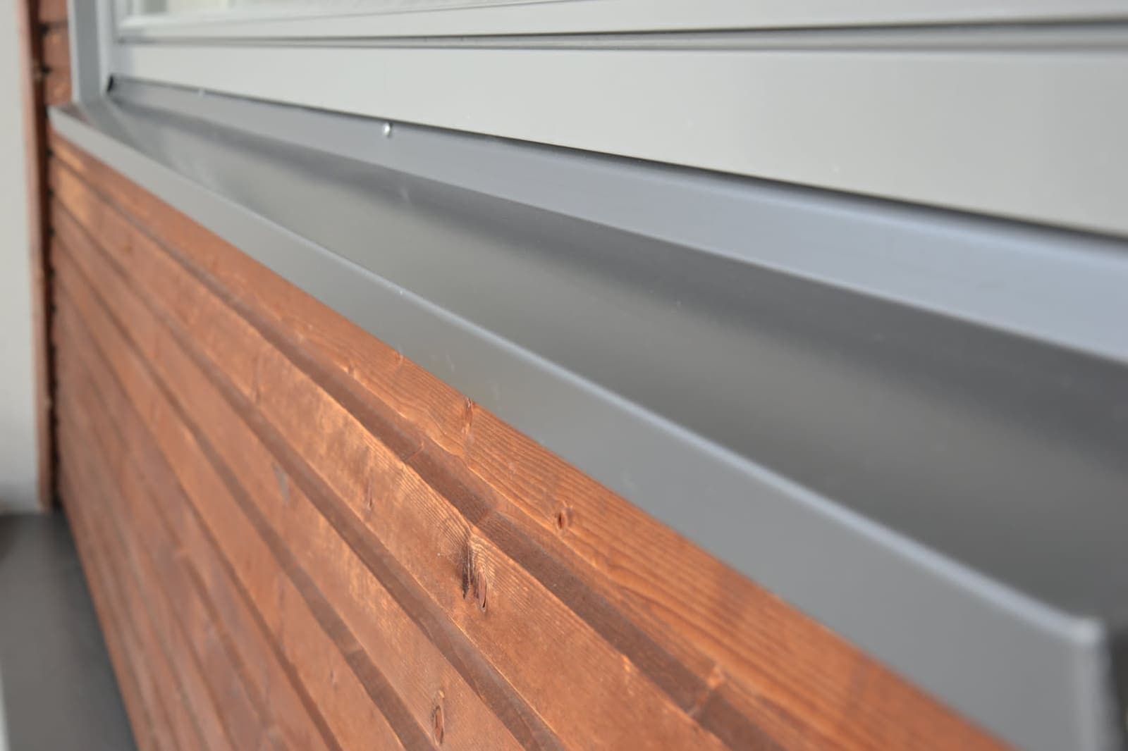 Balcony window sill — renovation dust cleared — After